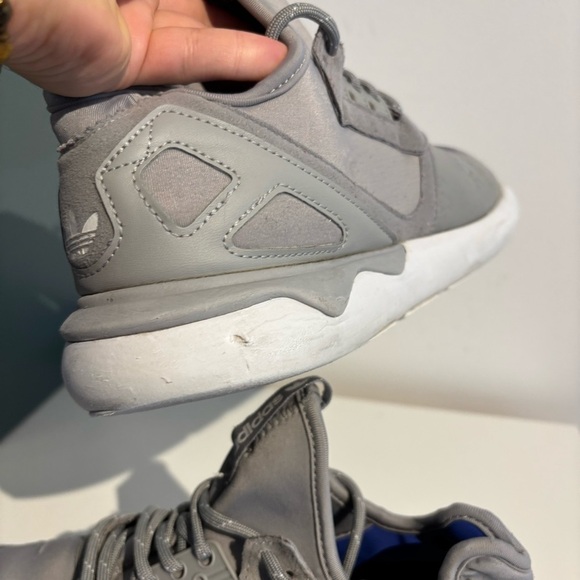 Grey Adidas Tubular Sneakers Size  9 - Picture 13 of 15